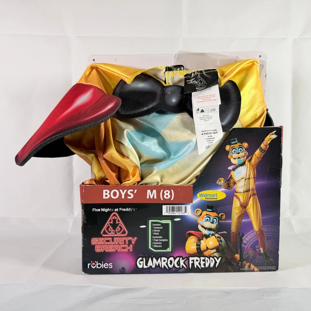 Five Nights at Freddy's Security Breach Glamrock Freddy Costume Boys M 8